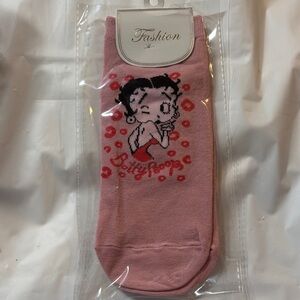 Pink Betty Boop Socks